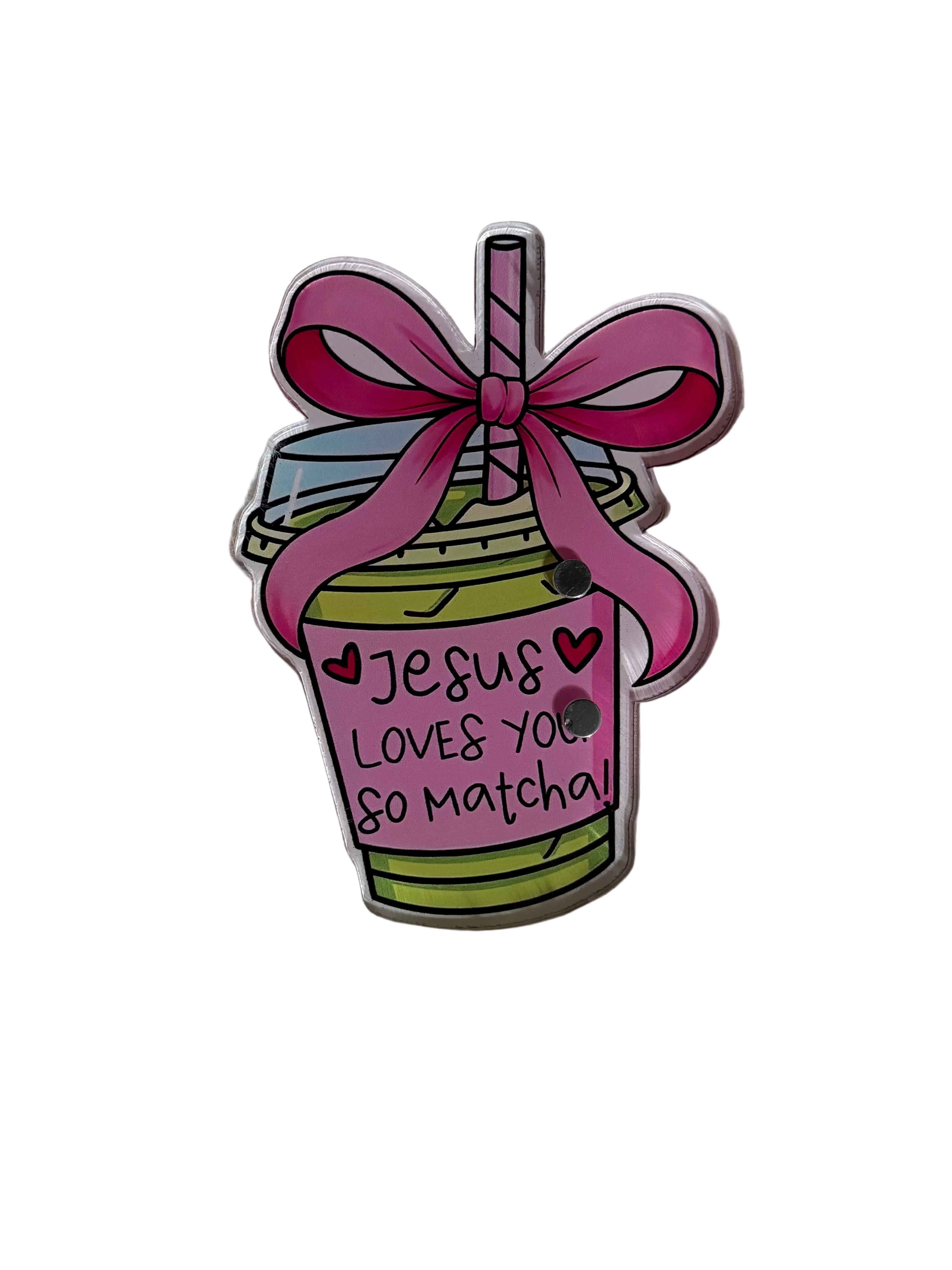 Jesus Loves You So Matcha Tile